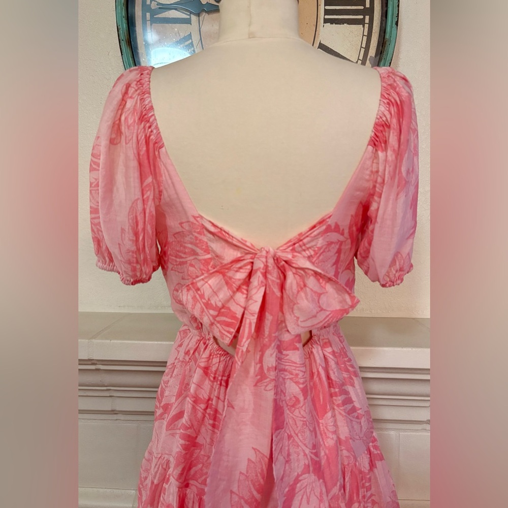 1. State Pink Floral Mini Dress - Picture 3 of 11